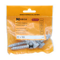 Träskruv Fransk 10 x 50 mm 6-pack Heco